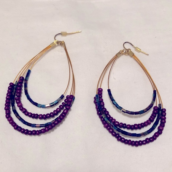 Bundle - 3 pairs of dangly earrings - Picture 3 of 4